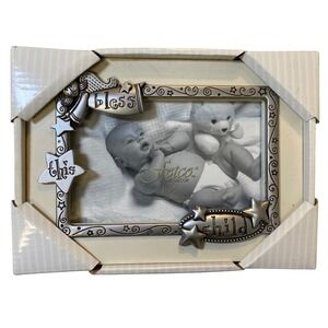 Fetco Bless This Child 4x6‎ Picture Frame Angel Baby Nursery NIB 2007